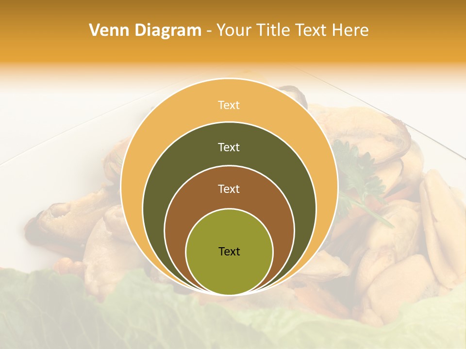 Recipe Fresh Fish Seafood Buffet PowerPoint Template