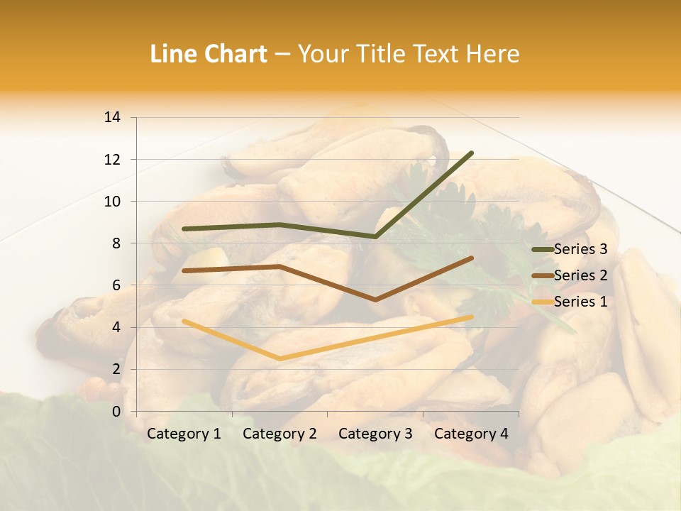 Recipe Fresh Fish Seafood Buffet PowerPoint Template