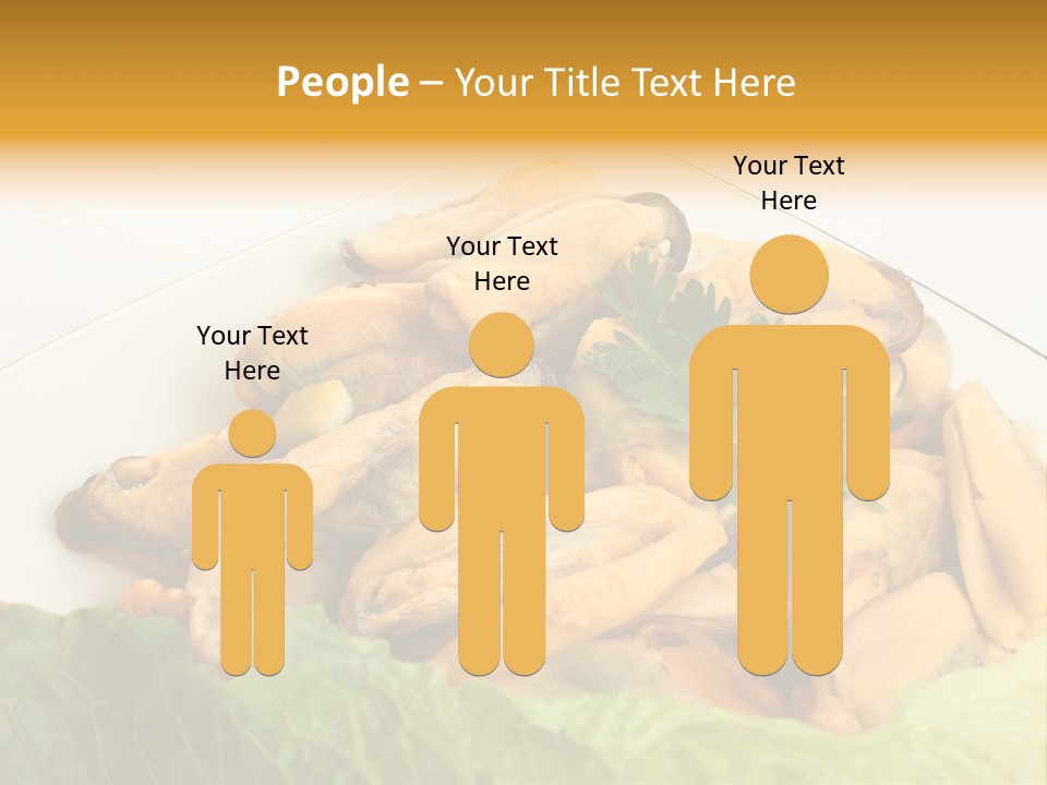 Recipe Fresh Fish Seafood Buffet PowerPoint Template