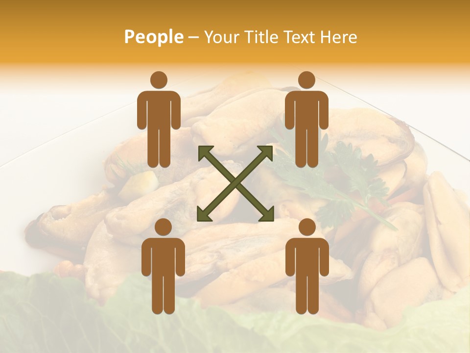 Recipe Fresh Fish Seafood Buffet PowerPoint Template