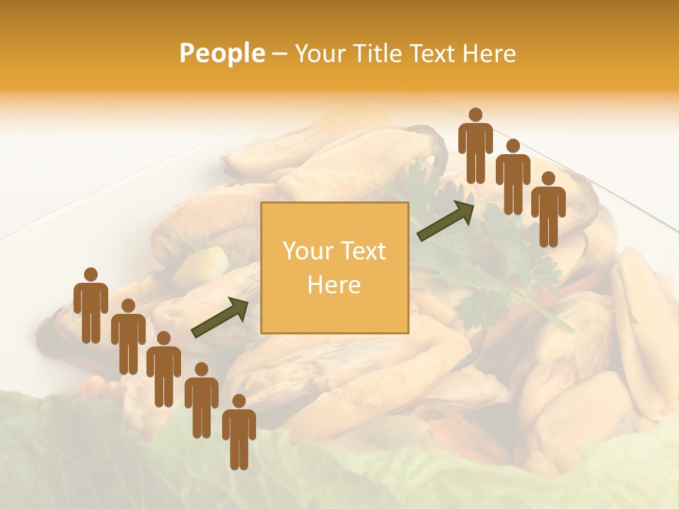 Recipe Fresh Fish Seafood Buffet PowerPoint Template