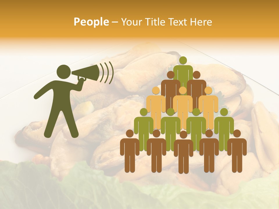 Recipe Fresh Fish Seafood Buffet PowerPoint Template