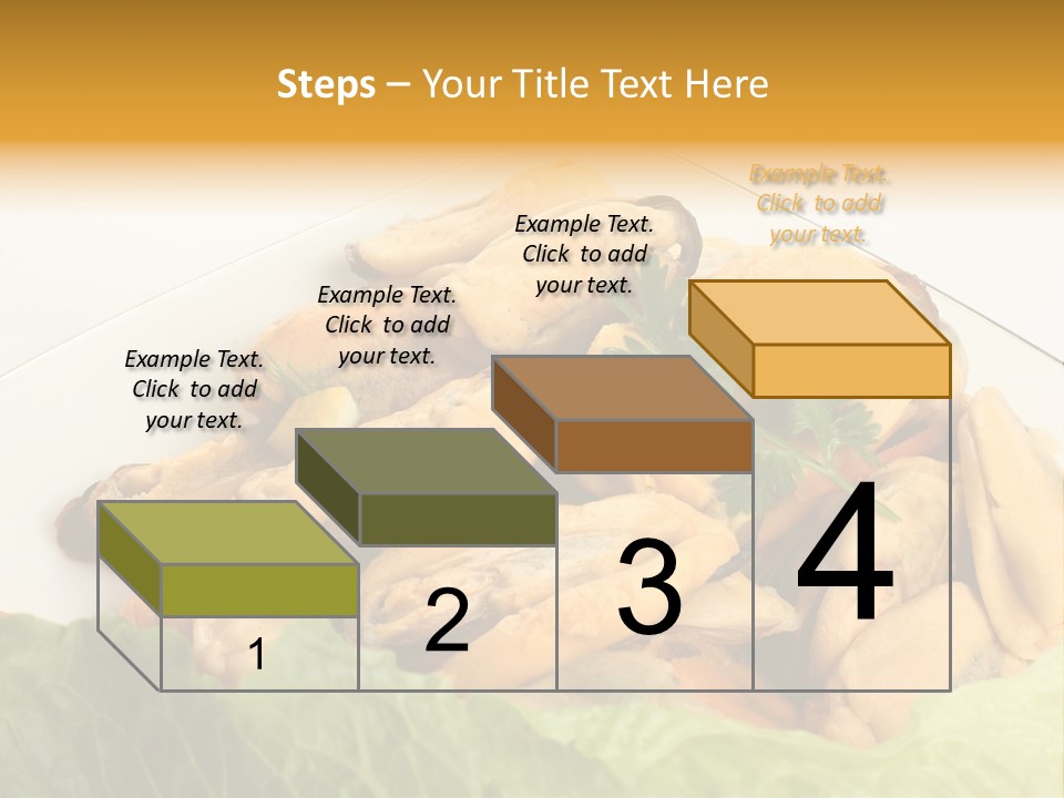 Recipe Fresh Fish Seafood Buffet PowerPoint Template