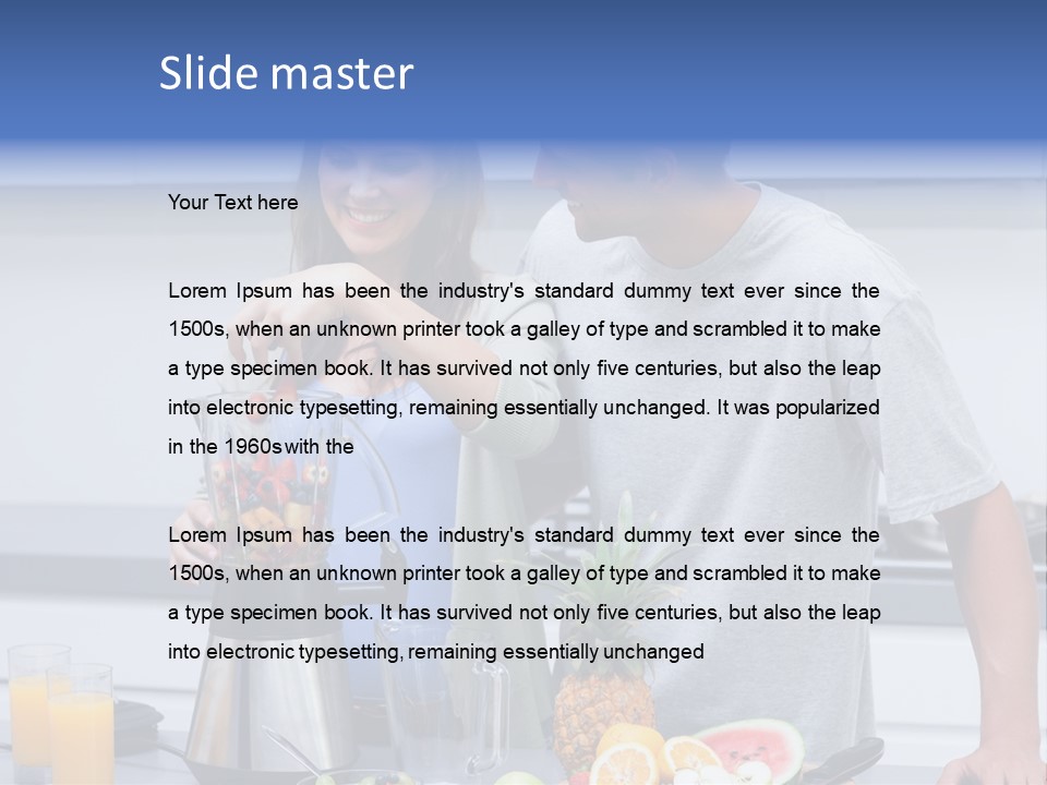 Kitchen Counter Cheerful PowerPoint Template