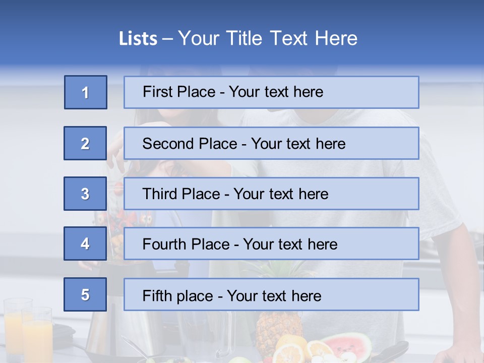 Kitchen Counter Cheerful PowerPoint Template