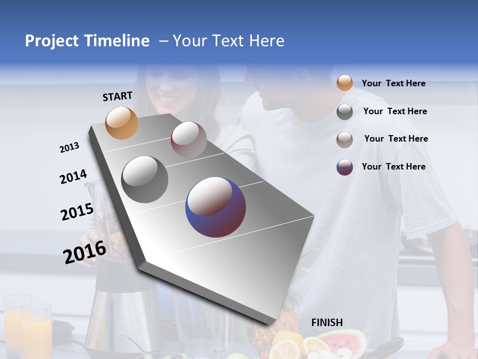 Kitchen Counter Cheerful PowerPoint Template