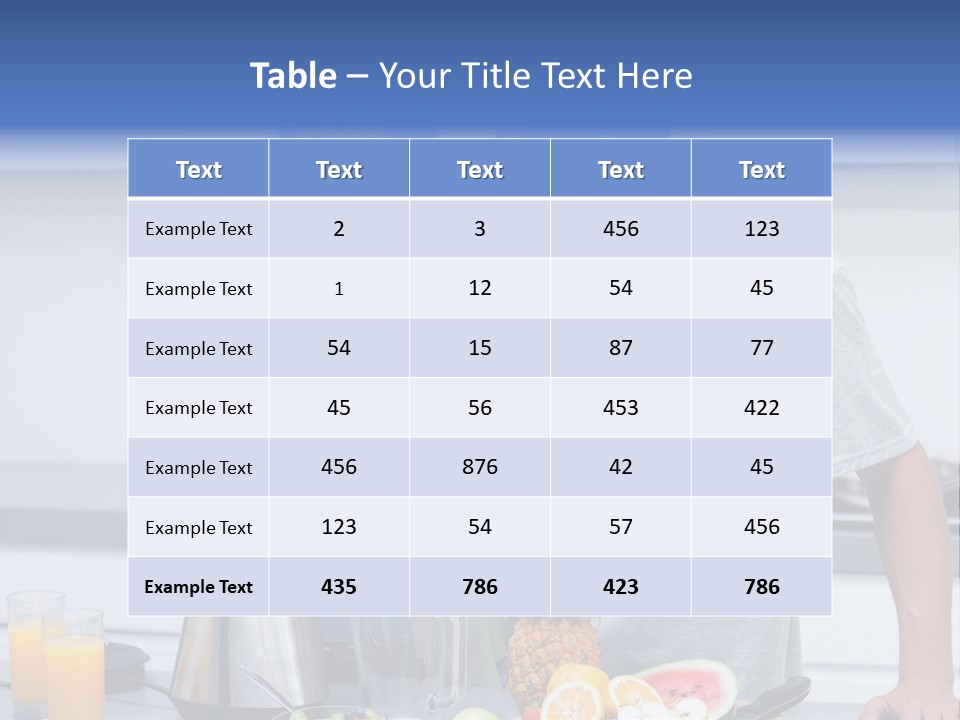 Kitchen Counter Cheerful PowerPoint Template