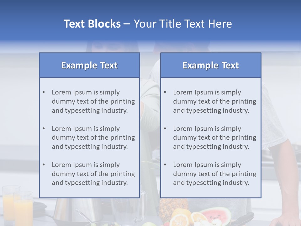 Kitchen Counter Cheerful PowerPoint Template