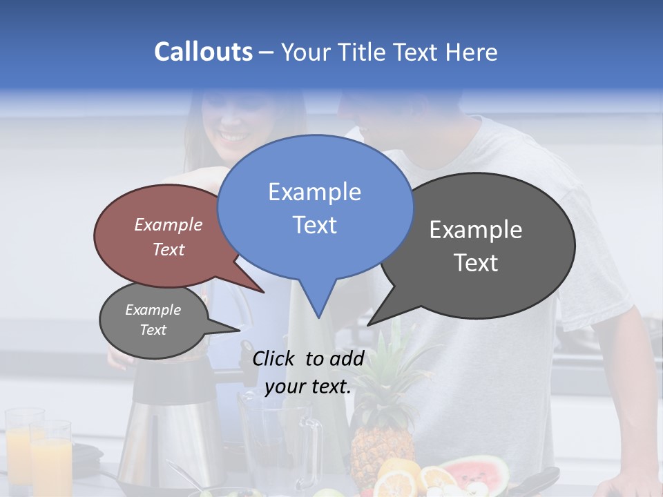 Kitchen Counter Cheerful PowerPoint Template