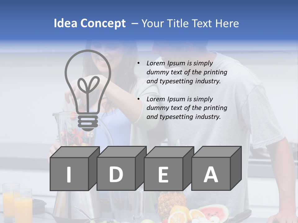 Kitchen Counter Cheerful PowerPoint Template