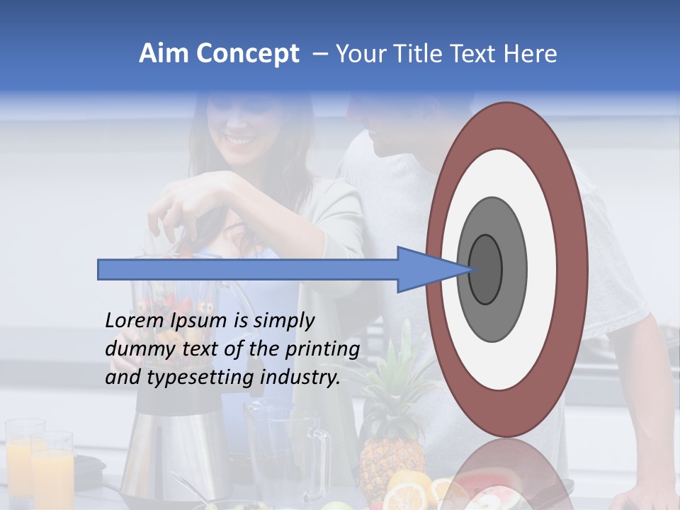 Kitchen Counter Cheerful PowerPoint Template