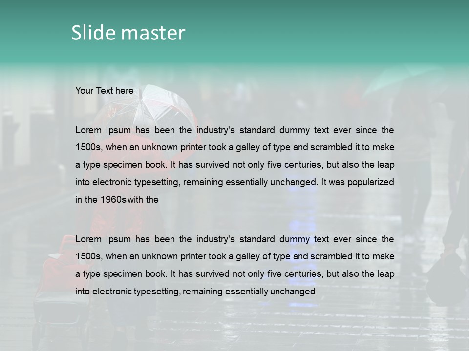 Fast Stepping Commuting PowerPoint Template
