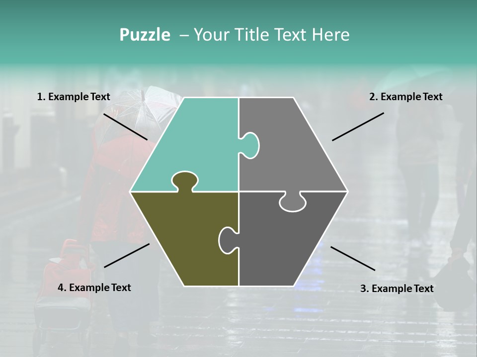Fast Stepping Commuting PowerPoint Template