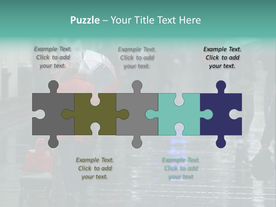 Fast Stepping Commuting PowerPoint Template