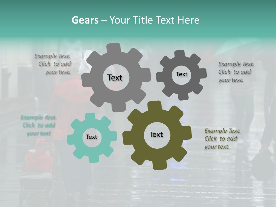 Fast Stepping Commuting PowerPoint Template