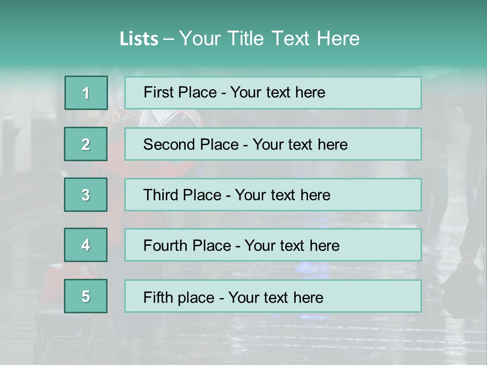 Fast Stepping Commuting PowerPoint Template