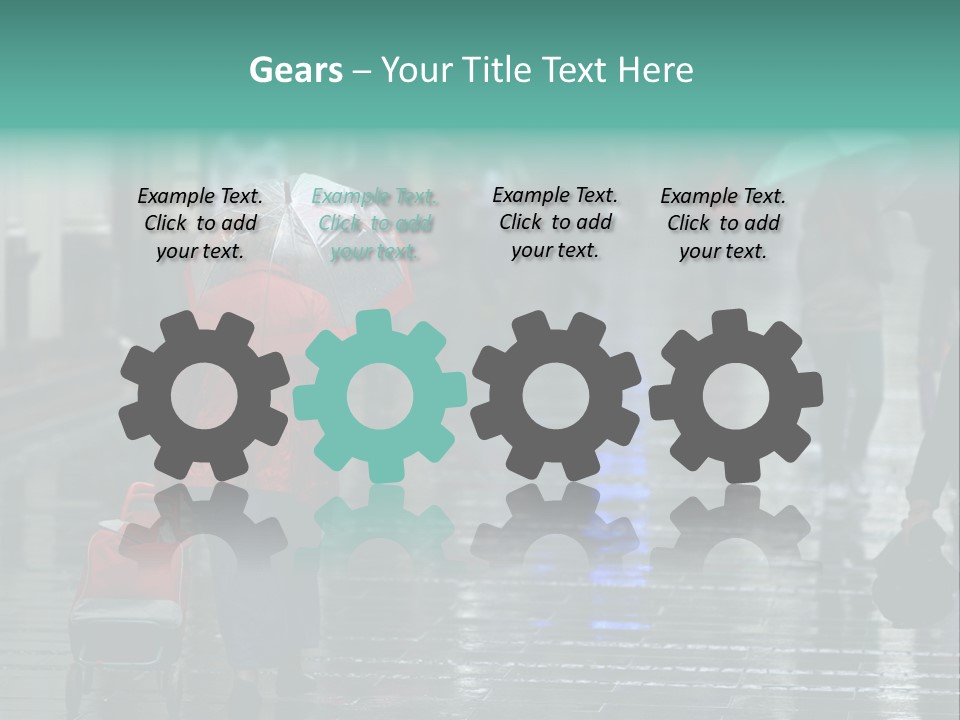 Fast Stepping Commuting PowerPoint Template