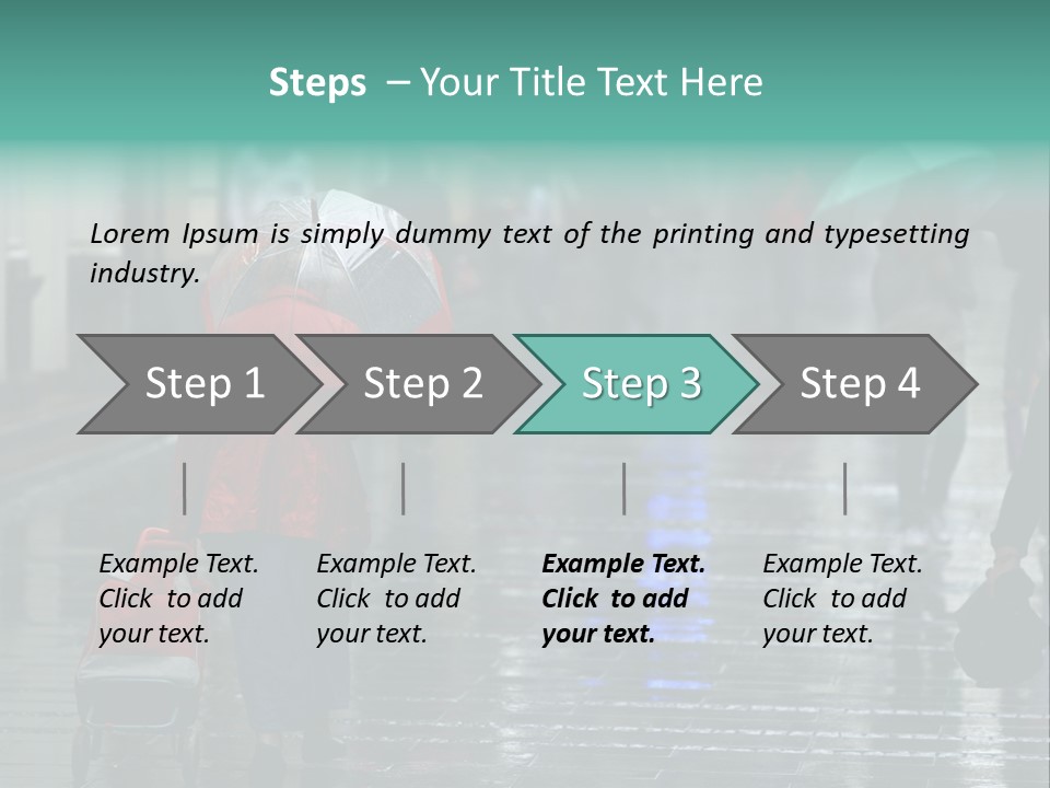 Fast Stepping Commuting PowerPoint Template