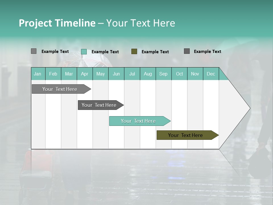Fast Stepping Commuting PowerPoint Template