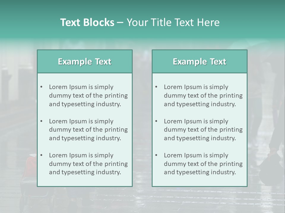 Fast Stepping Commuting PowerPoint Template
