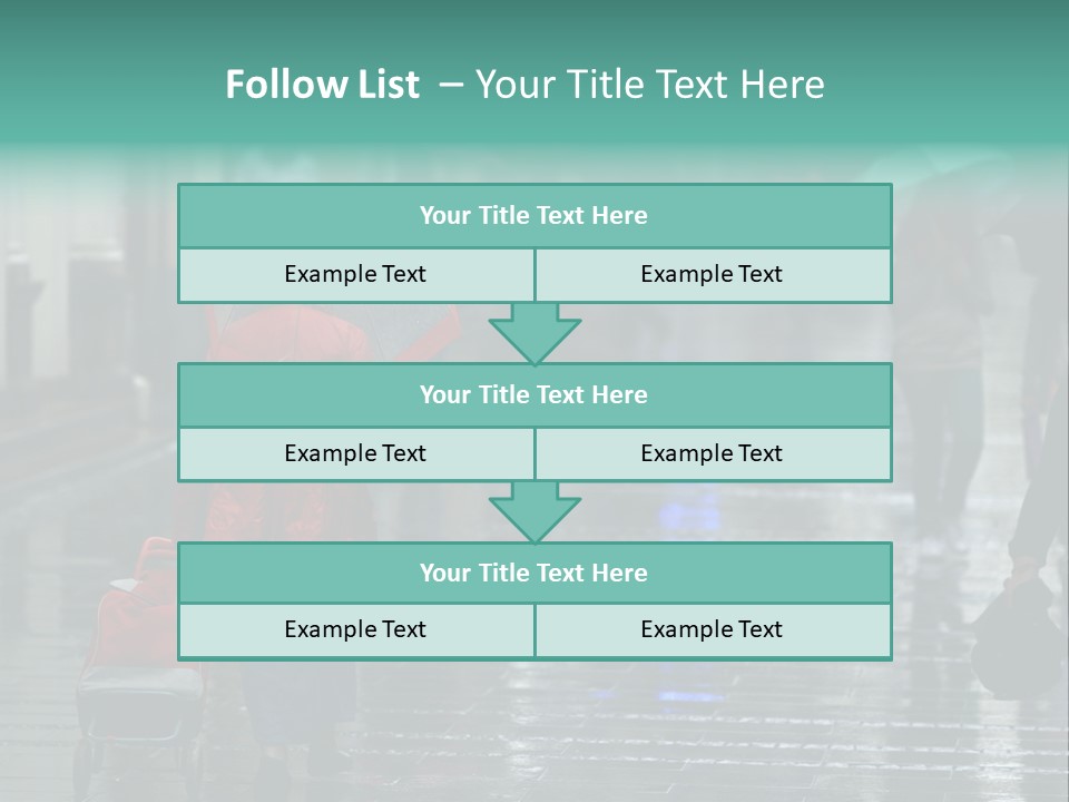 Fast Stepping Commuting PowerPoint Template