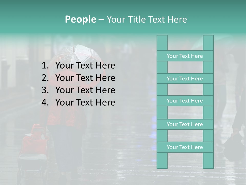 Fast Stepping Commuting PowerPoint Template