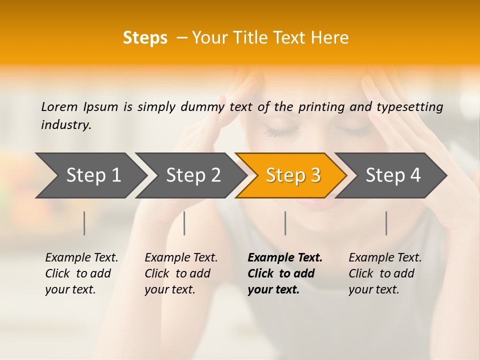 Migraine Modern Depression PowerPoint Template
