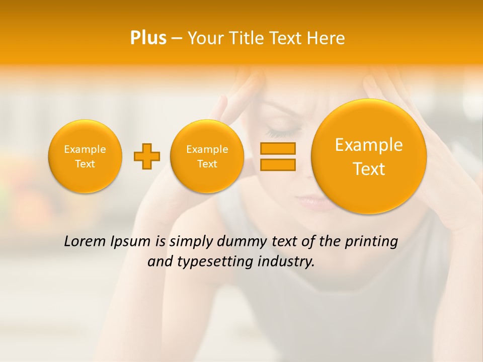 Migraine Modern Depression PowerPoint Template