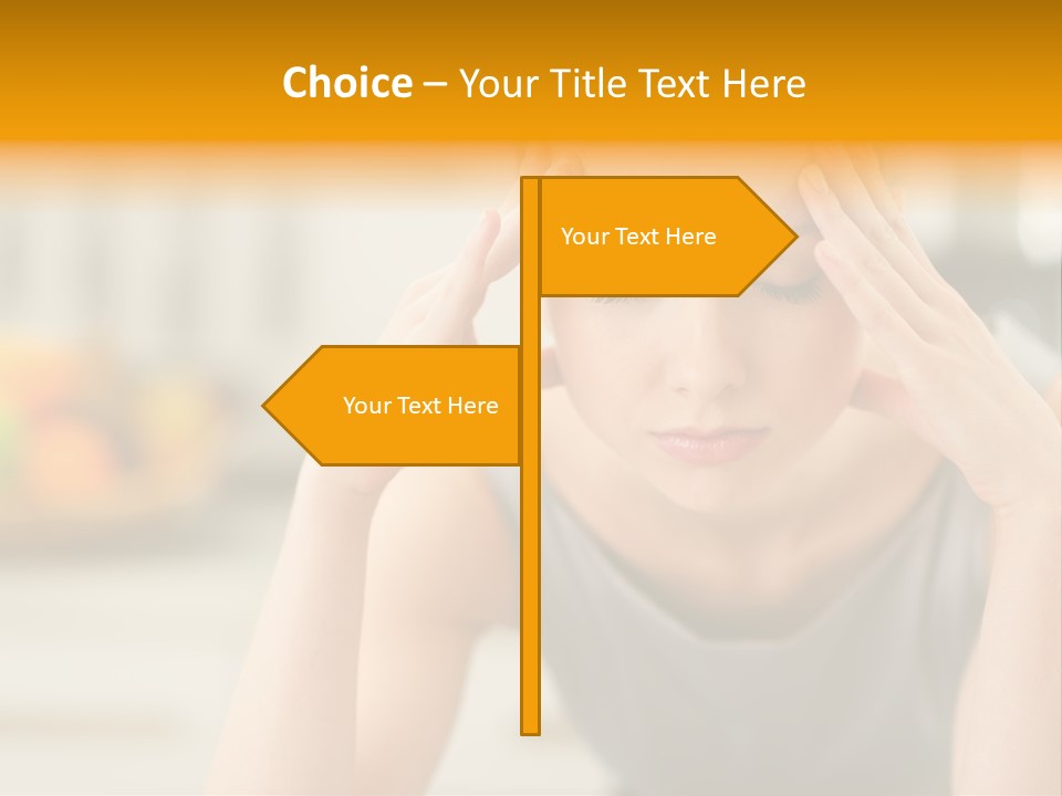 Migraine Modern Depression PowerPoint Template