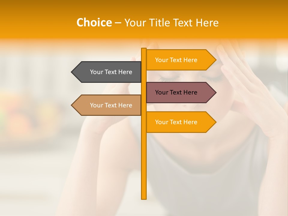 Migraine Modern Depression PowerPoint Template