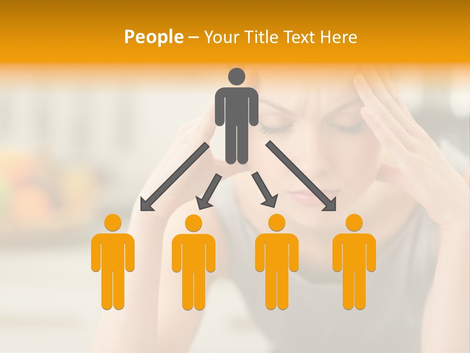 Migraine Modern Depression PowerPoint Template