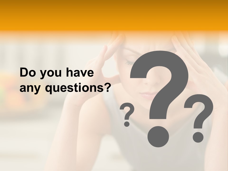 Migraine Modern Depression PowerPoint Template