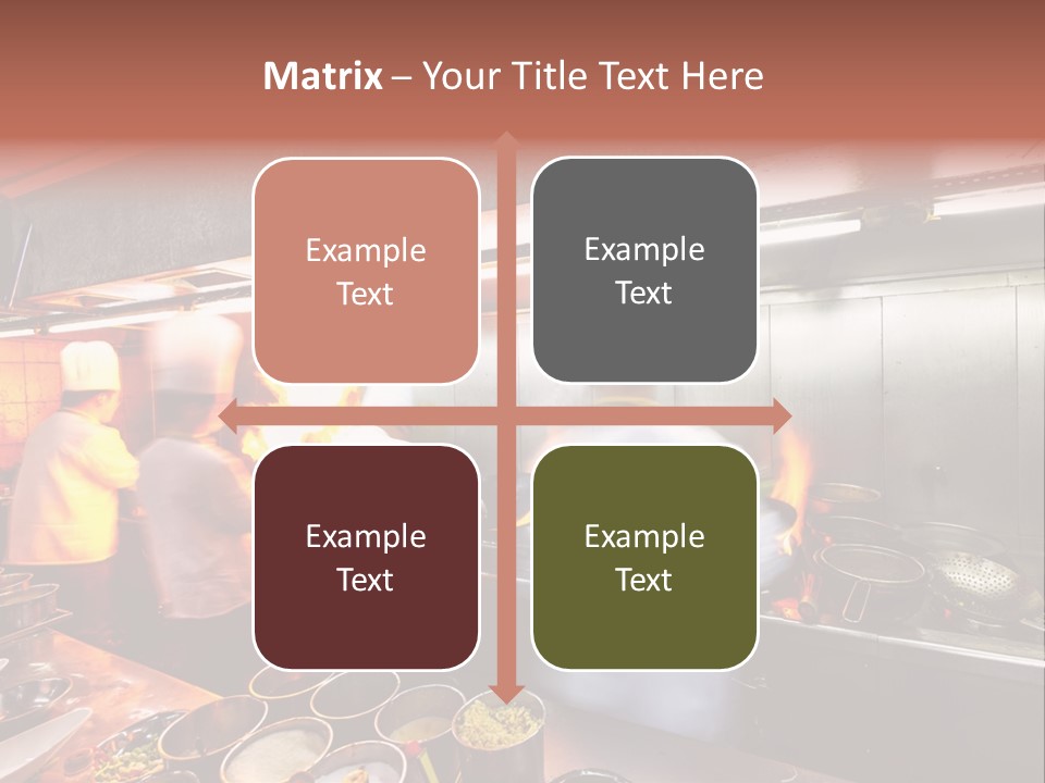 Hotel Fire Commercial Kitchen PowerPoint Template