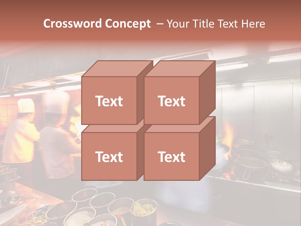 Hotel Fire Commercial Kitchen PowerPoint Template