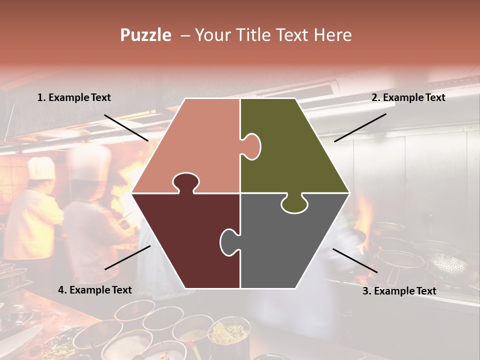 Hotel Fire Commercial Kitchen PowerPoint Template