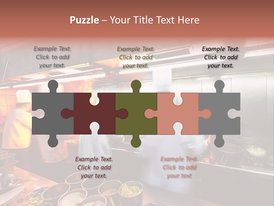 Hotel Fire Commercial Kitchen PowerPoint Template