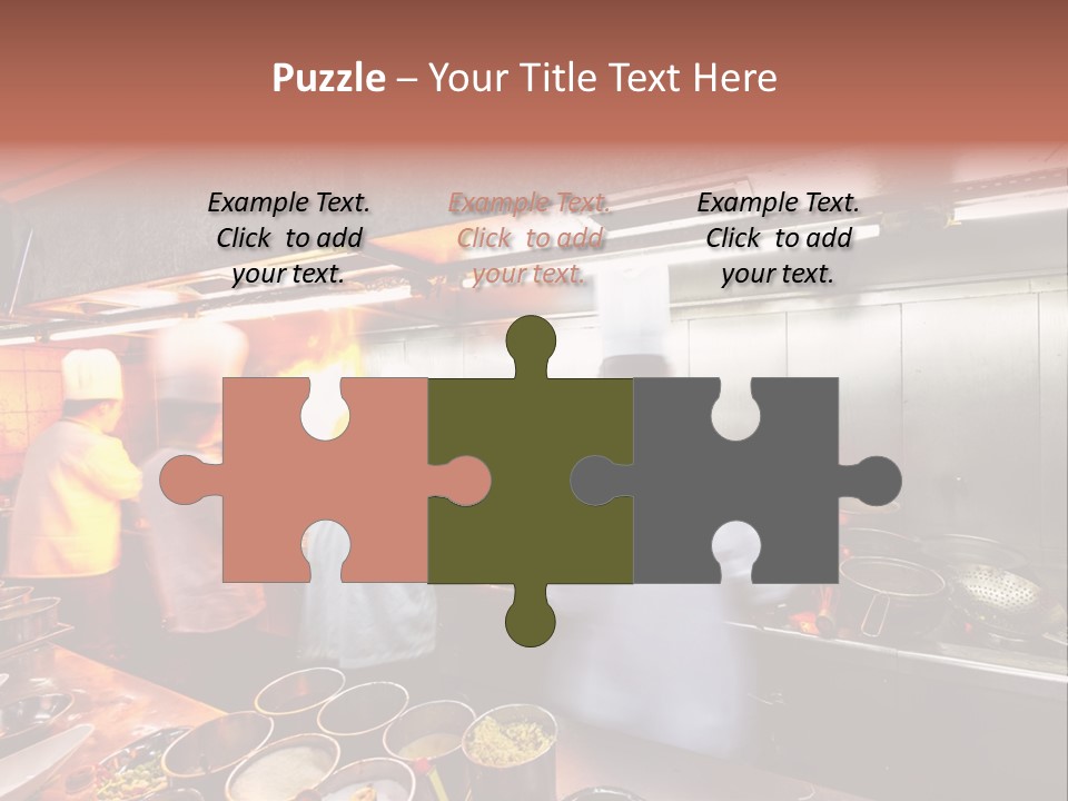 Hotel Fire Commercial Kitchen PowerPoint Template