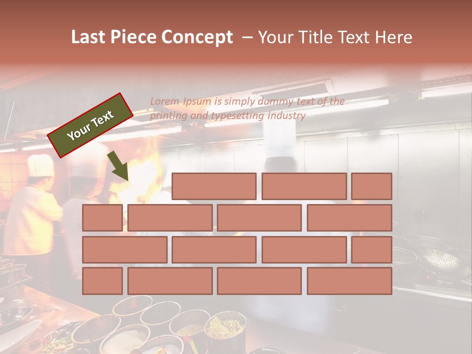 Hotel Fire Commercial Kitchen PowerPoint Template