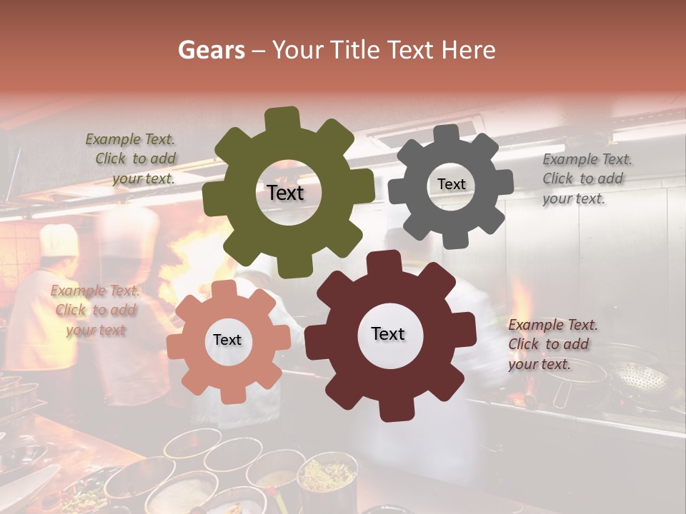 Hotel Fire Commercial Kitchen PowerPoint Template