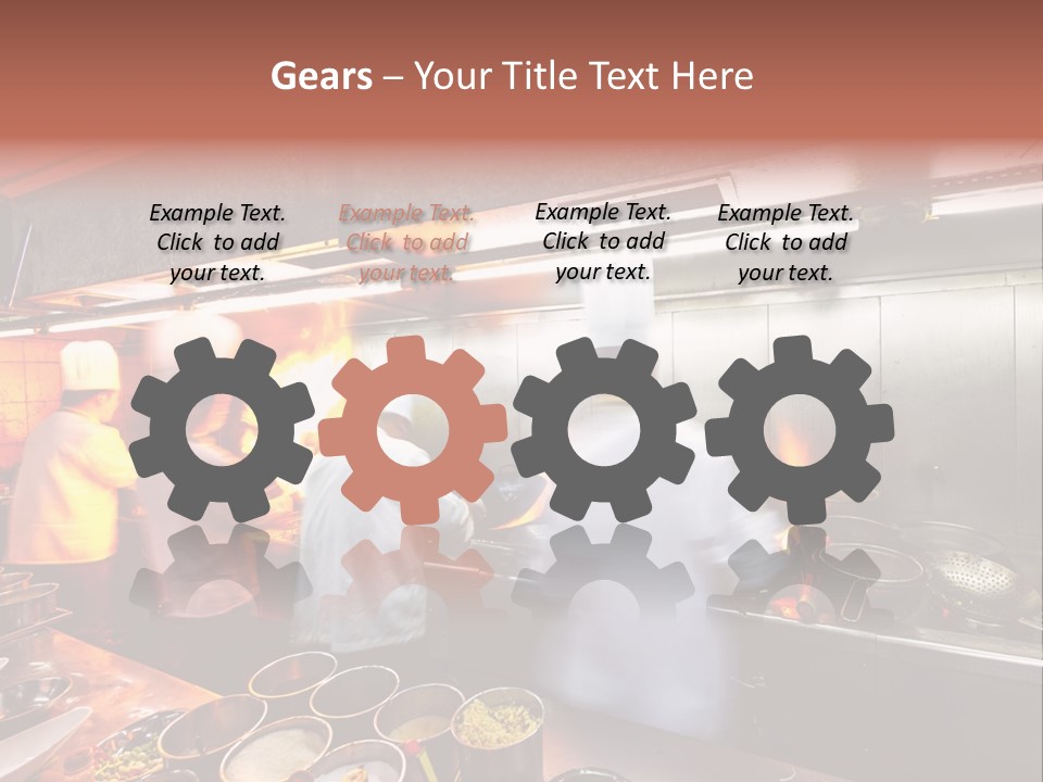 Hotel Fire Commercial Kitchen PowerPoint Template