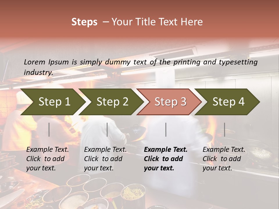 Hotel Fire Commercial Kitchen PowerPoint Template