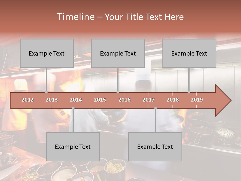 Hotel Fire Commercial Kitchen PowerPoint Template