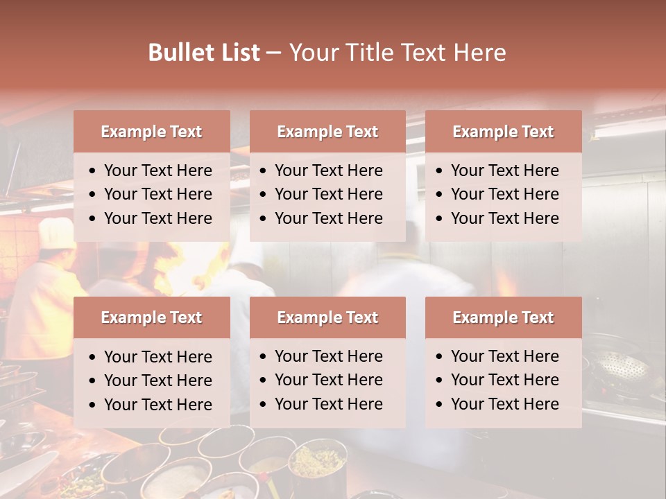 Hotel Fire Commercial Kitchen PowerPoint Template
