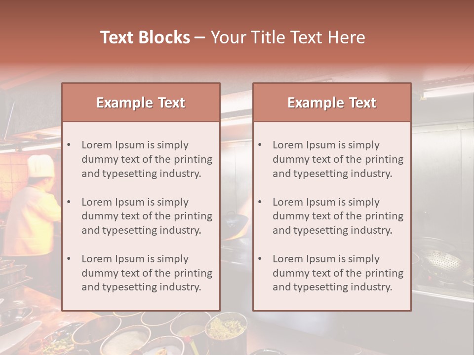Hotel Fire Commercial Kitchen PowerPoint Template