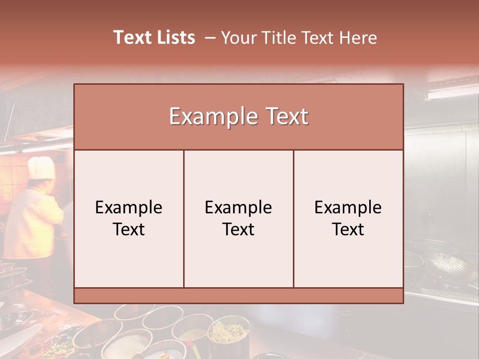 Hotel Fire Commercial Kitchen PowerPoint Template