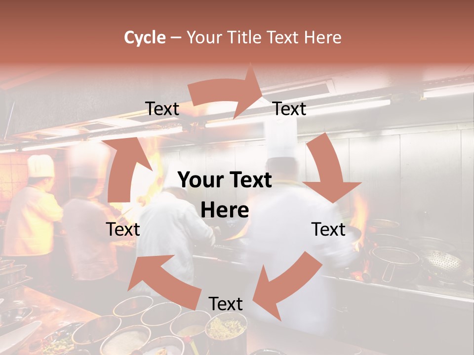 Hotel Fire Commercial Kitchen PowerPoint Template