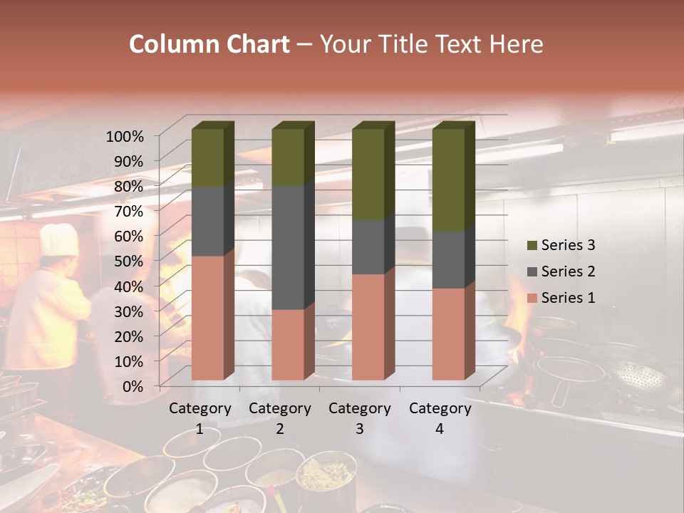 Hotel Fire Commercial Kitchen PowerPoint Template