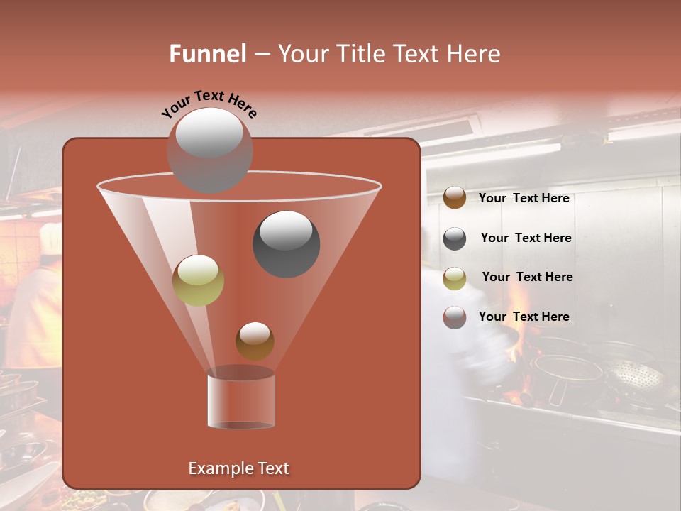 Hotel Fire Commercial Kitchen PowerPoint Template