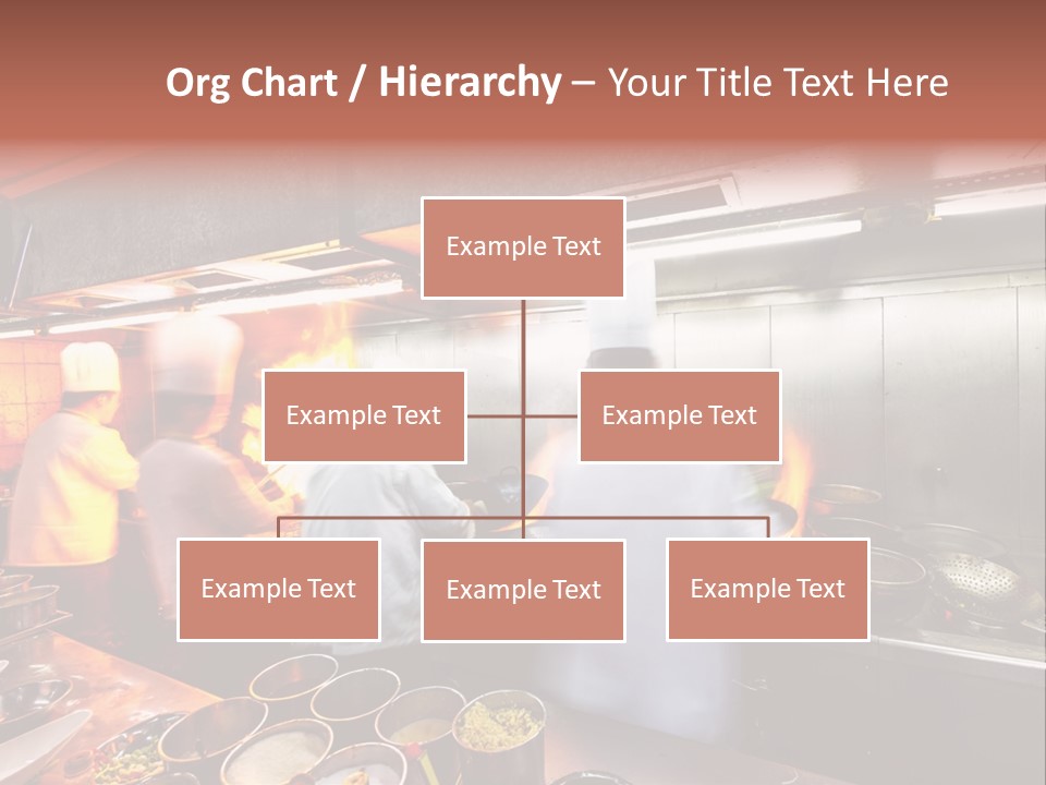 Hotel Fire Commercial Kitchen PowerPoint Template