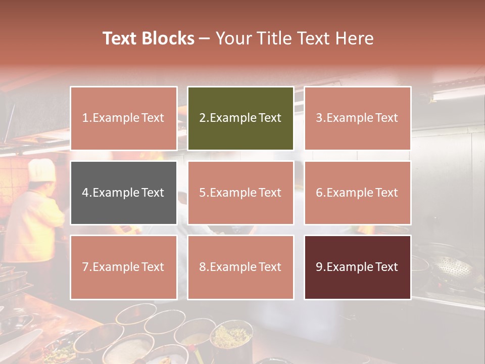 Hotel Fire Commercial Kitchen PowerPoint Template